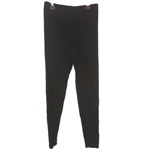 YALA Women's Medium Black‎ Jersey Viscose Bamboo Spandex Leggings Pants